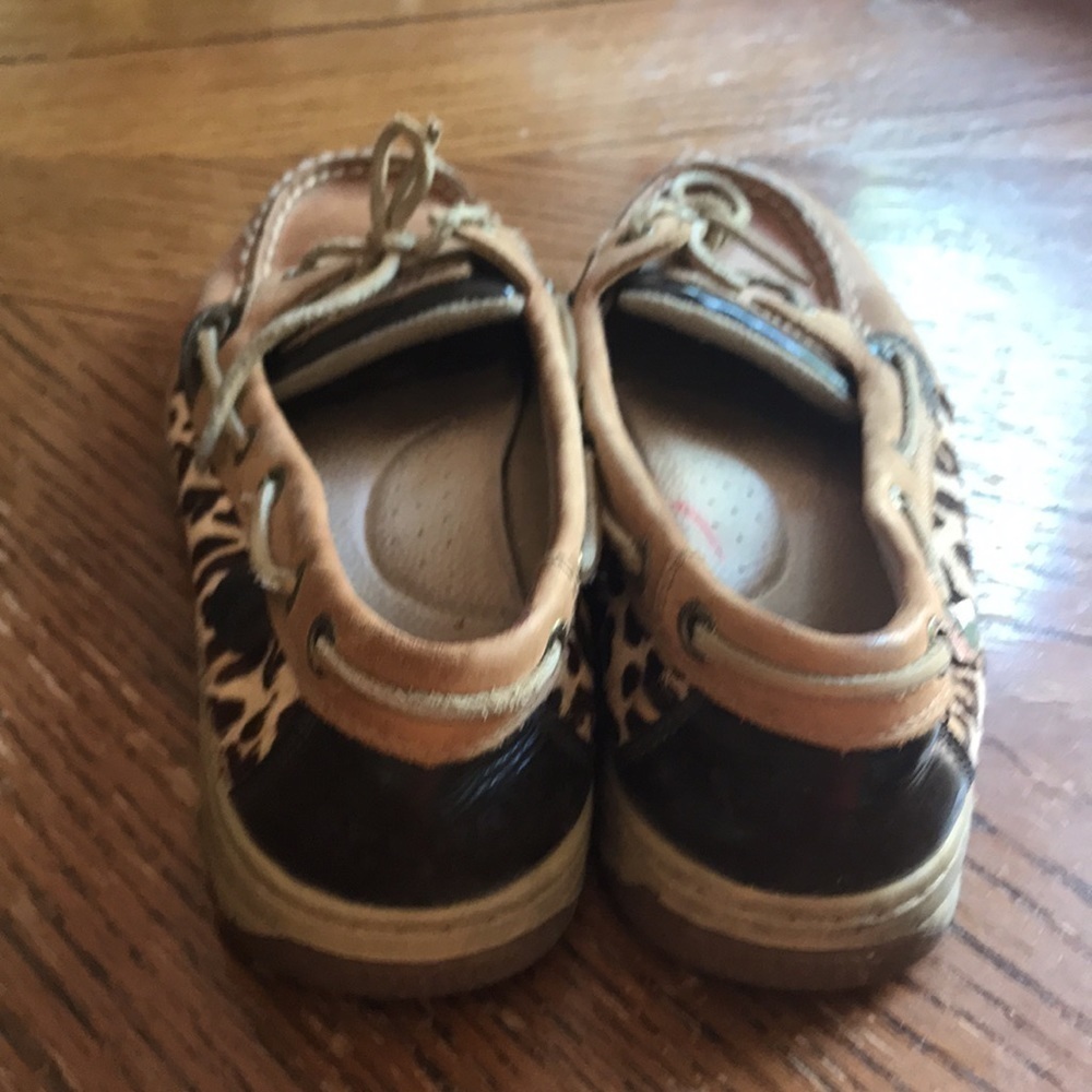 sperry Topsiders Animal Print Shoes 7.5 - Picture 3 of 6